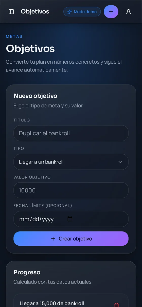 Objetivos de Fijas Nexus en un iPhone
